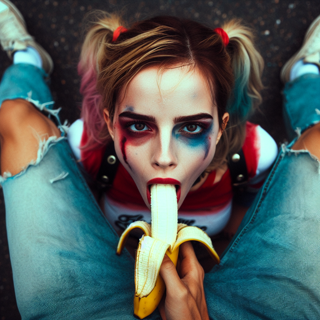 HVWVJjru Emma Watson as Harley Quinn banana gens 17.png